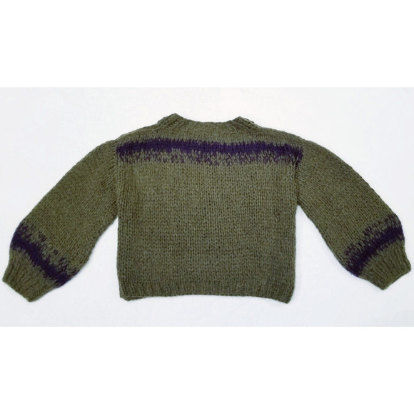 1965 BY ANNA BARTHELME handmade alpaca blend Italian knit sweater $628 OS - Picture 7 of 12